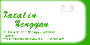katalin mengyan business card